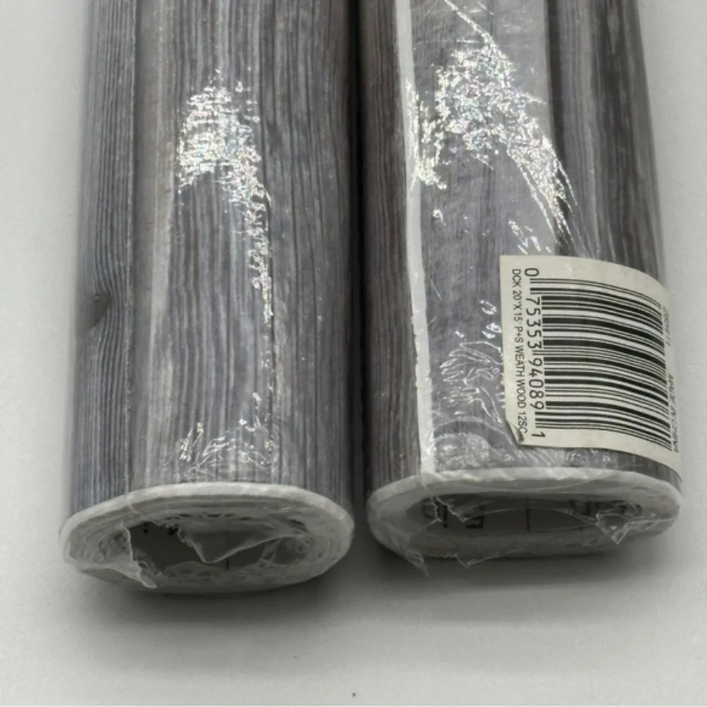 (2)EasyLiner Brand Contact Paper Adhesive Shelf‎ Liner 20 in. x15 ft. Wood